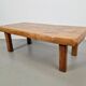 Mid-Century Brutalist Coffee Table in Oak, Spain, 1960s