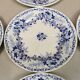 service of 12 old dessert plates in Rigal and Sanejouand faience
