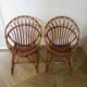 Fauteuils en rotin pour enfants, années 80