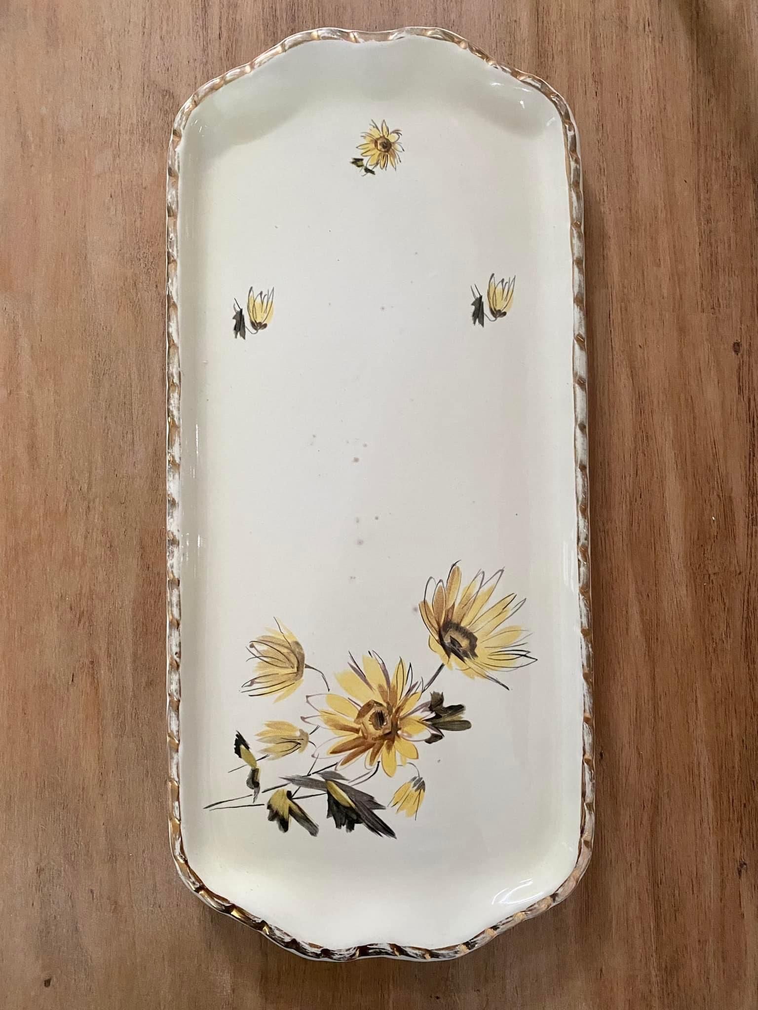 Salins France earthenware cake dish