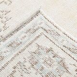 6x9 classic brown & beige vintage rug, 153x272cm