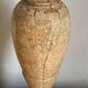 Wooden lamp, new 2 m fabric cable, cotton lampshade