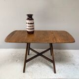 Ercol 1950’s ‘Old Colonial 377” blue label drop leaf table