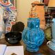 Vase bleu vintage