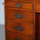 Small Victorian desk in solid walnut with drawers.