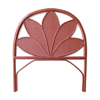 Rattan and canning headboard