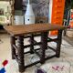Old wood coffee table turned