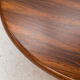 Table basse ronde en palissandre Danemark années 1960