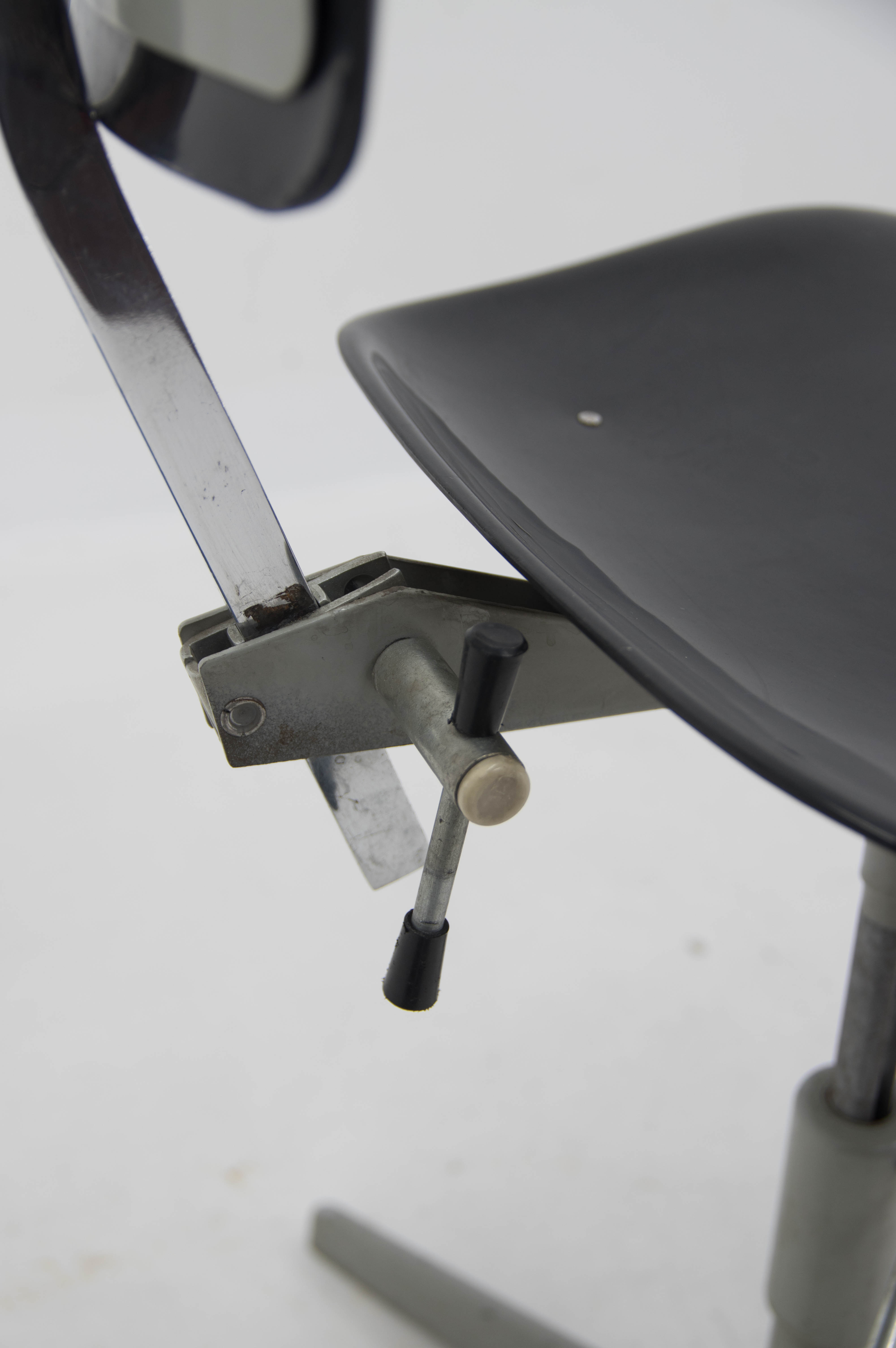 Industrial adjustable chair, Czechoslovakia, 1960s