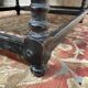 Table basse de style Louis XV chêne et noir