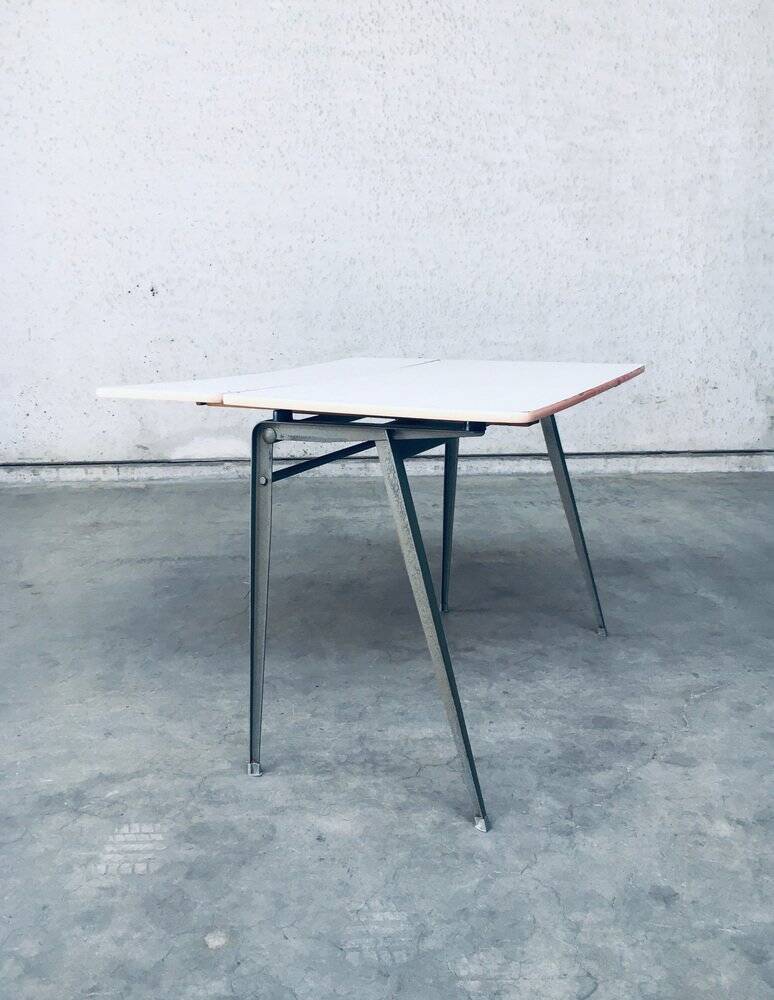 Dutch Industrial Desk attributed to Wim Rietveld for Ahrend De Cirkel, Netherlands, 1960s