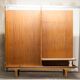 Scandinavian teak cabinet 1960 with mounting plan