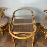 Rattan table and chairs set