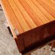 Pair of cherry wood marquetry bedside tables