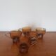 Set of 5 vintage coffee cups