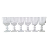 Vintage stemmed aperitif glasses