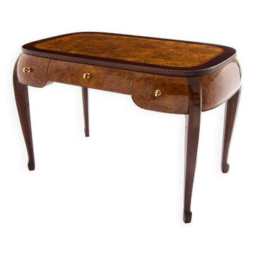 Süe & Mare desk in amboyna burl and rosewood 1921