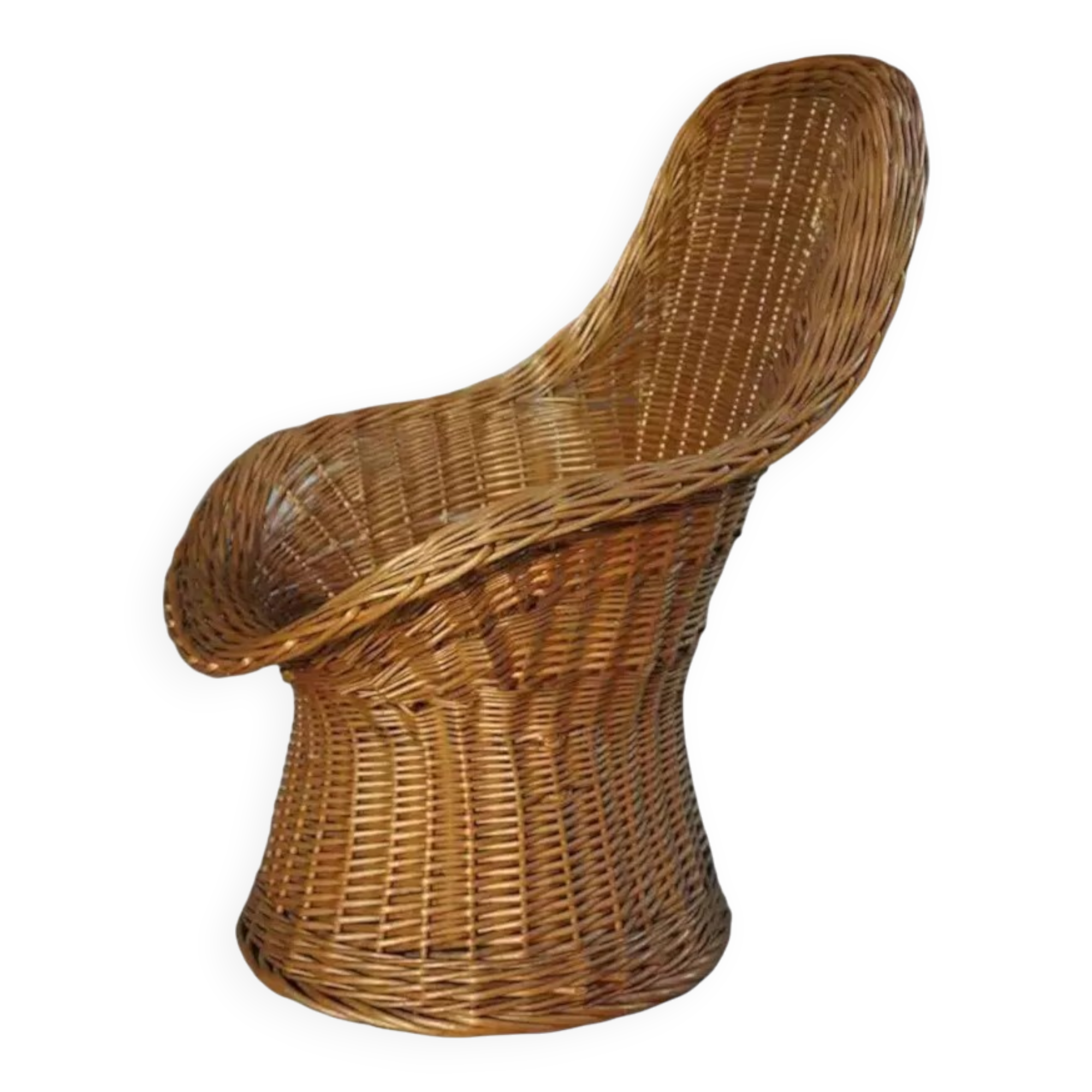 Wicker basket chair for children for Rohe, 60s design Wim Den