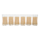 Set of six glasses, Italian design, 1960s, manufactured in Italy