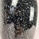 Black and white speckled vase