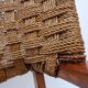 Pair of rope and wood armchairs - 1950s