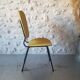 Chaise tubulaire vintage jaune