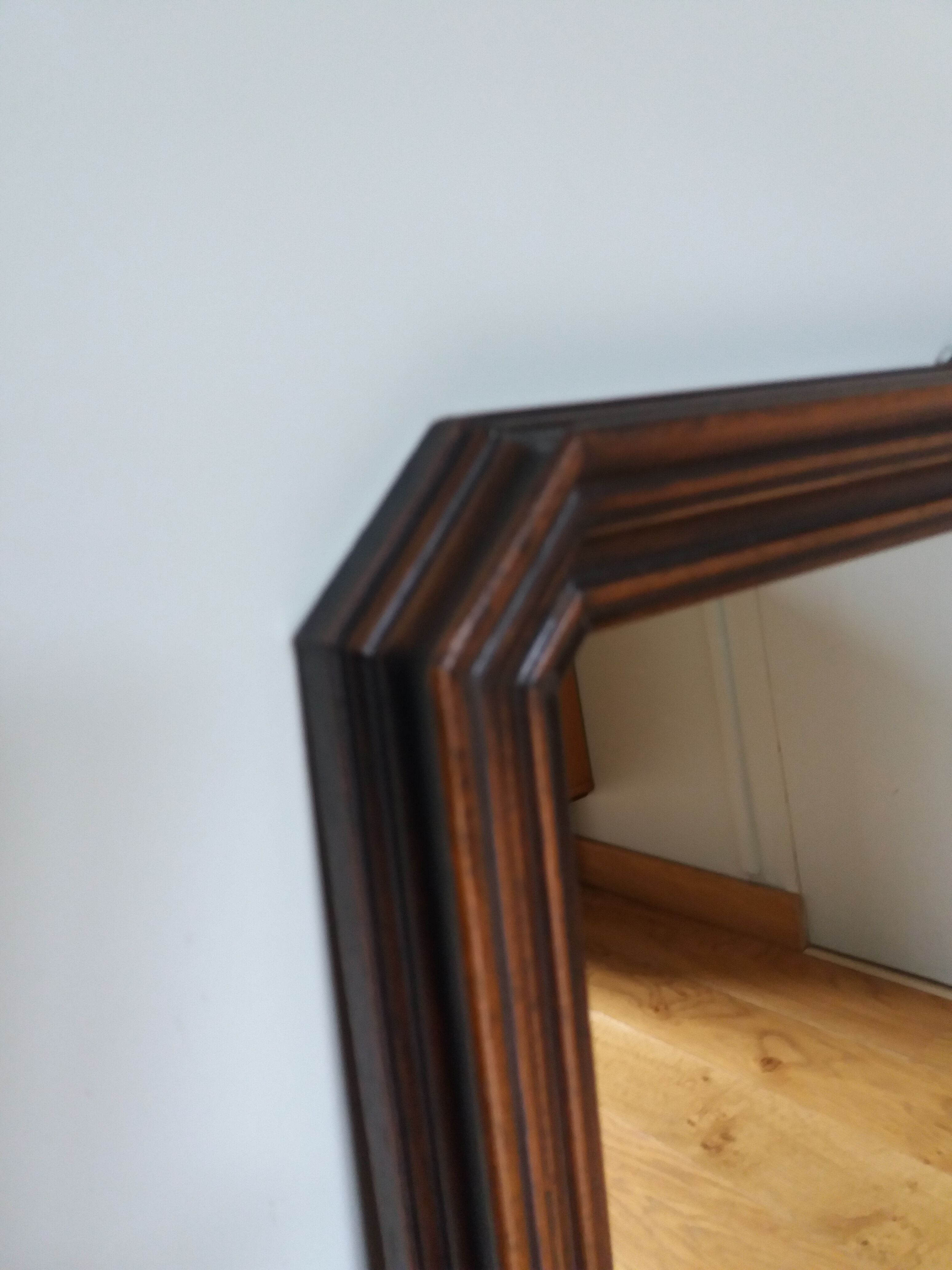 Art Deco mirror molded wood 69 x 49