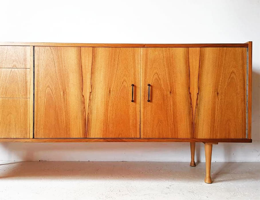 Grabowski design in Light Walnut, Polish Mid-Century 1970s