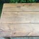 Farm table of the country Brièron (South Brittany) old with 2 drawers in chestnut.