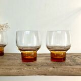 6 vintage luminarc france glasses