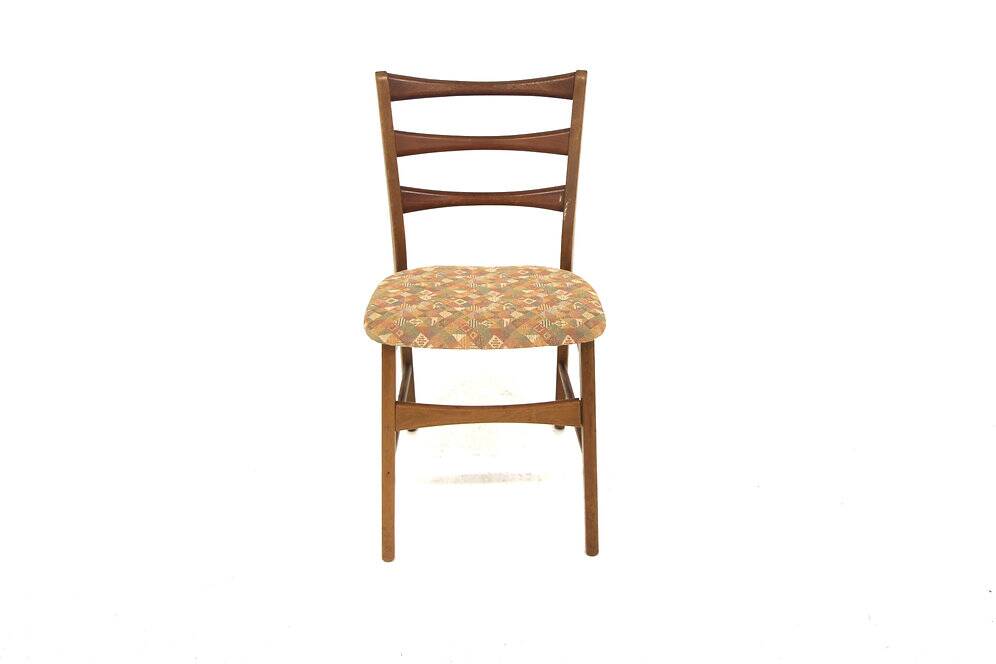 Set of 6 Scandinavian chairs in teak and oak, Sweden, 1960