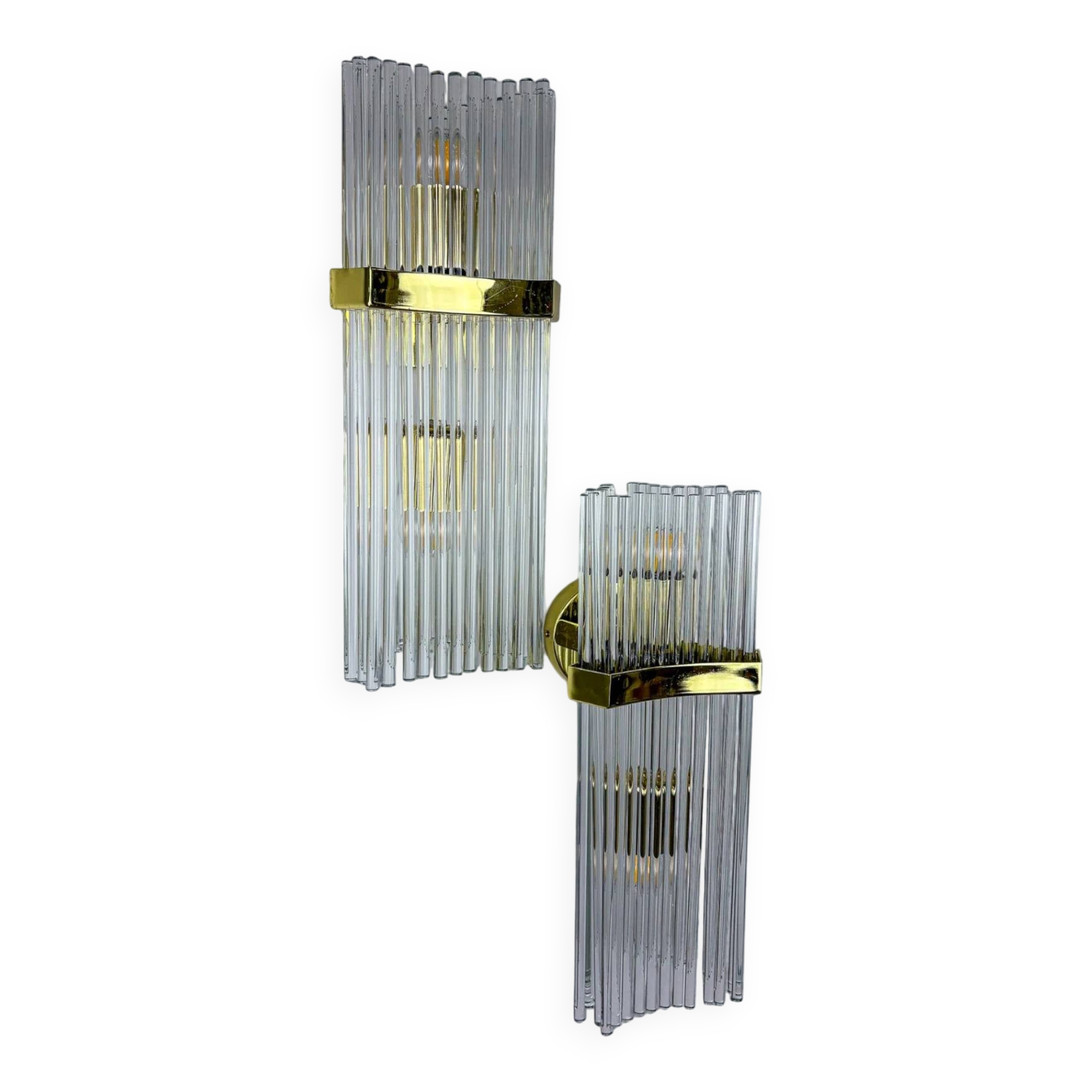 Pair of wall lights from Sciolari for Lightolier, Italy, circa 1970s