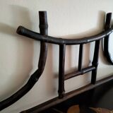 Antique bamboo and lacquer wall shelf