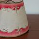 Red and gold parchment lampshade from the 1960s.