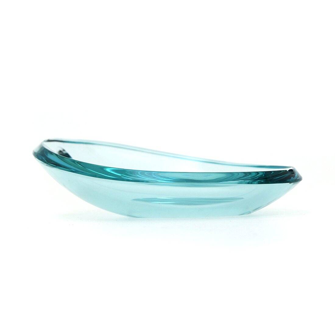 Oval crystal ashtray, 1960s