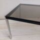 Table basse , verre fumé