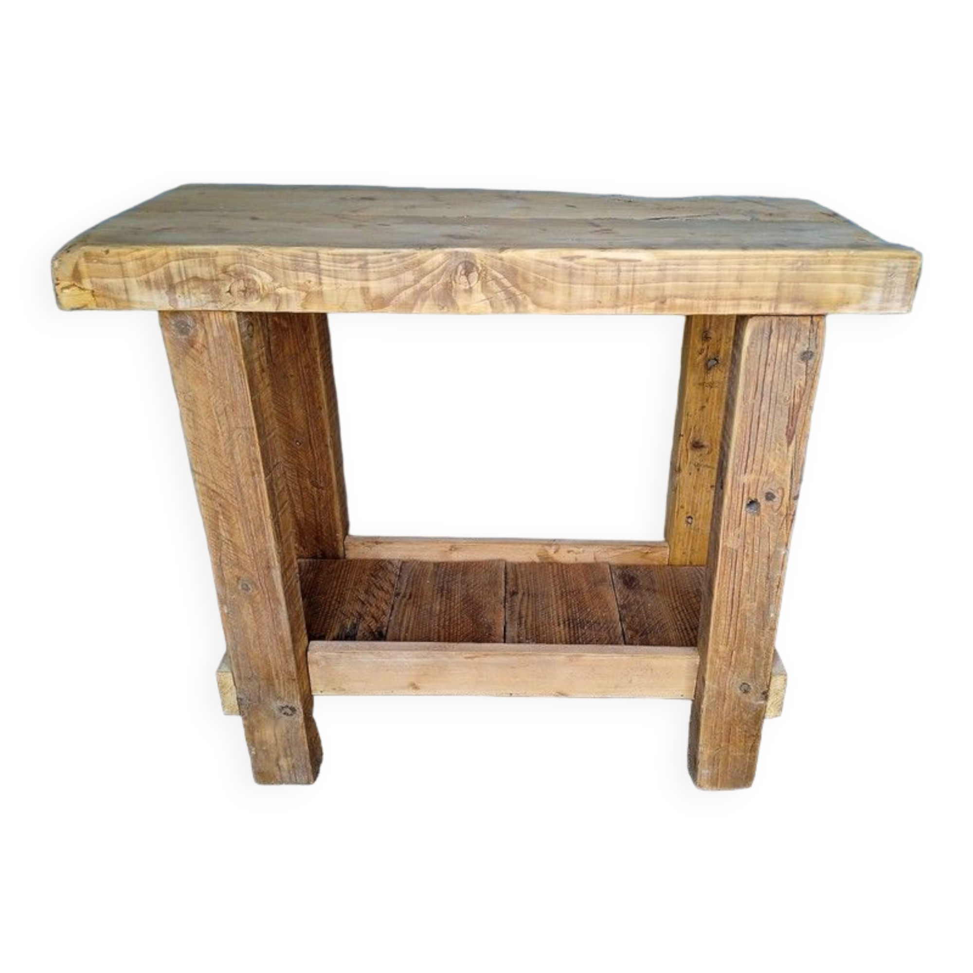 Solid wood work table