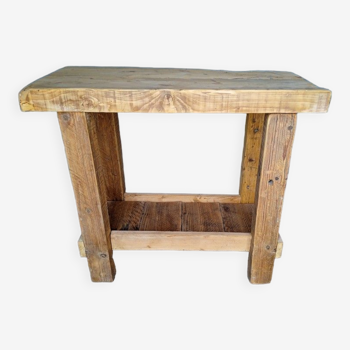 Solid wood work table