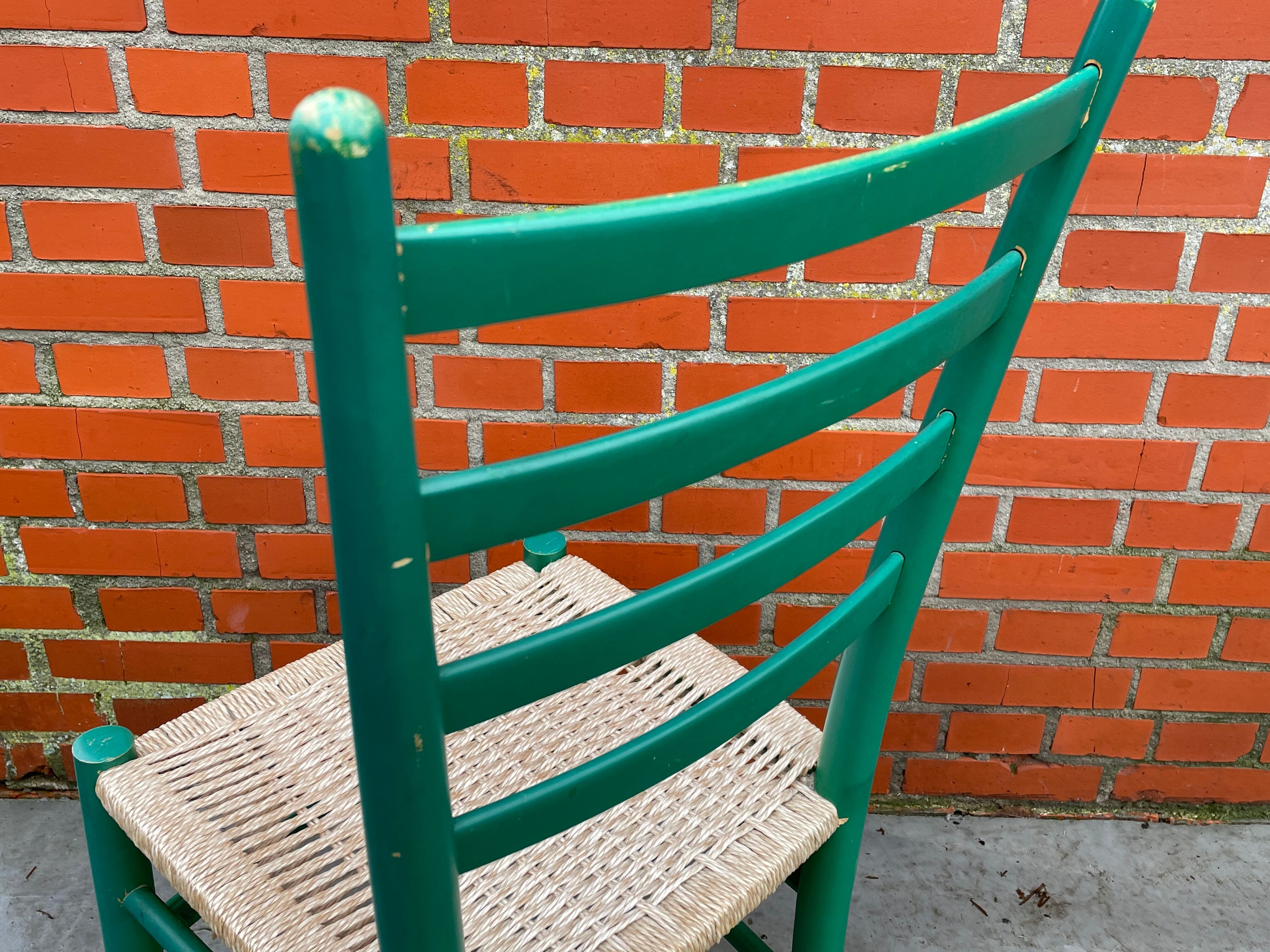 Lot de 4 chaises en bois dans le modèle italien de Chiavari