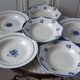Lot de 6 assiettes creuses dépareillées Digoin Sarreguemines et Moulin des Loups