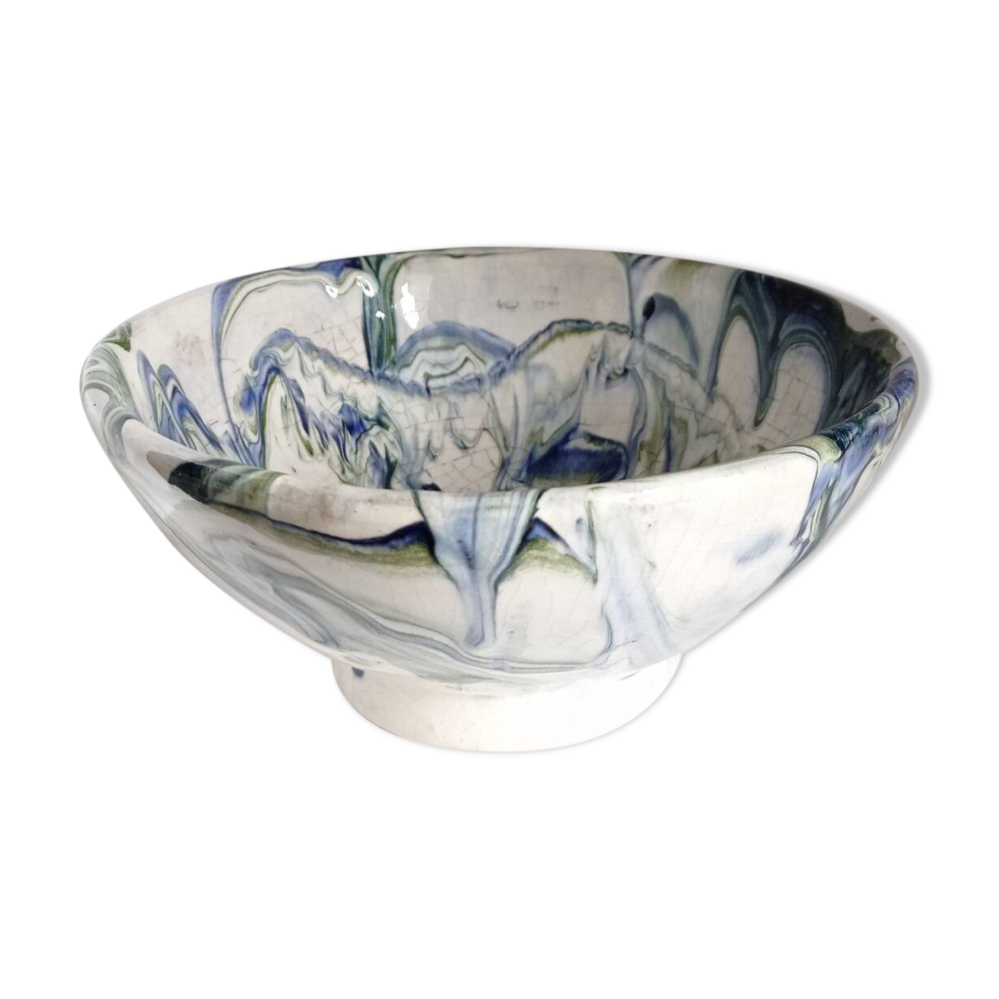 Handmade ceramic salad bowl