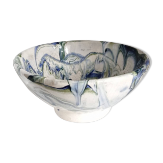Handmade ceramic salad bowl