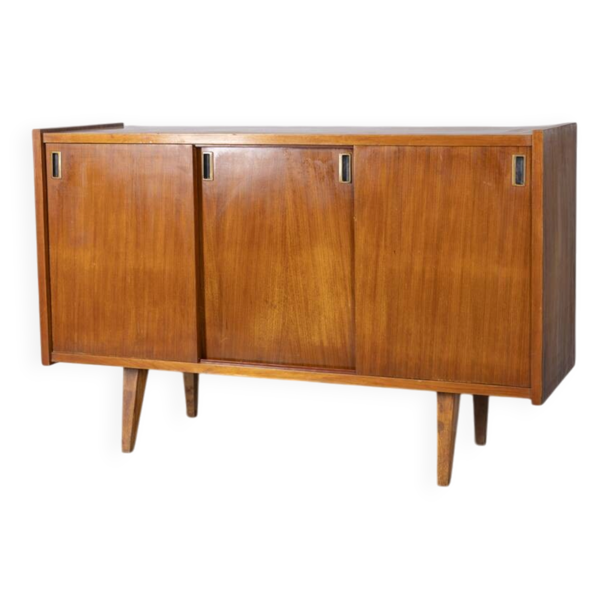 Vintage 1970s teak wood sideboard, Italian design