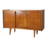Vintage 1970s teak wood sideboard, Italian design