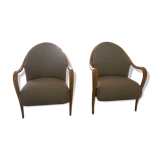 Paire de fauteuils style art déco