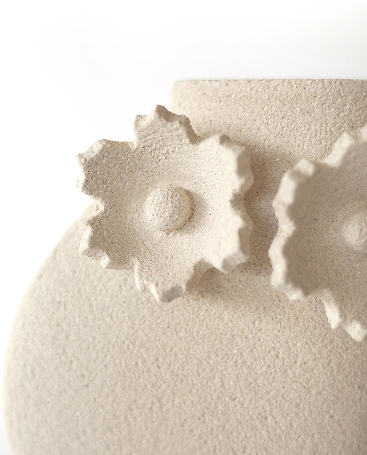 Ceramic Vase 'Sculptural Flowers - Dal'