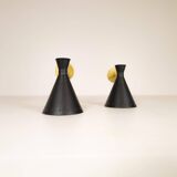 Pair of modern Italian wall sconces in Stilnovo style, wall lamp.