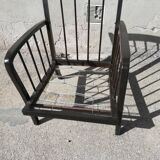 Armchair years 50 red fabric