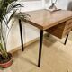 Bureau vintage pieds métal noir