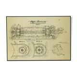 Original technical drawing of compressor, 1925